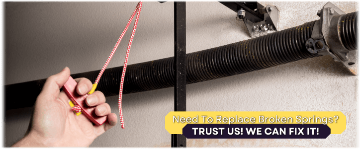 Broken Garage Door Spring Troy IL